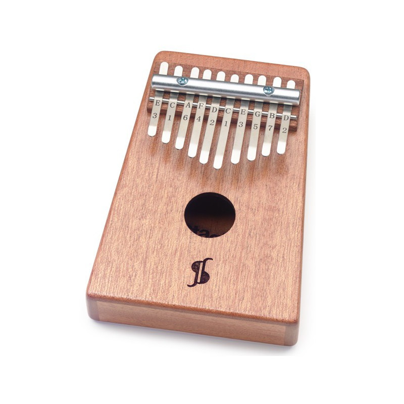 Kalimba 10 chiavi in mogano natural