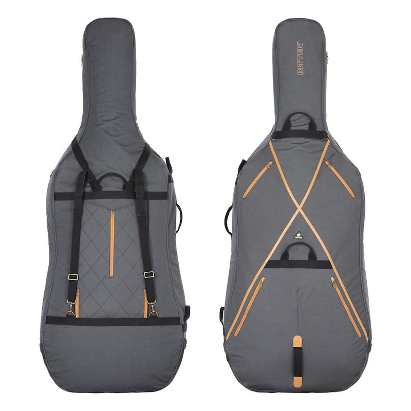 Borsa contrabbasso 3/4 Grigio/Marrone