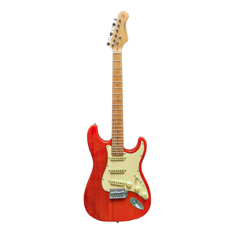 Chitarra elettrica S Style SSS fiesta red