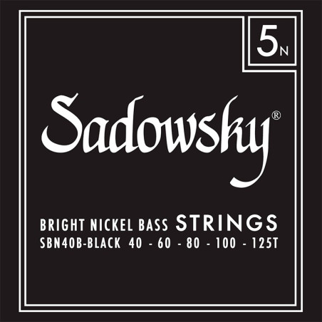 Black Label Basso Elettrico 5 St 040-125 Nickel