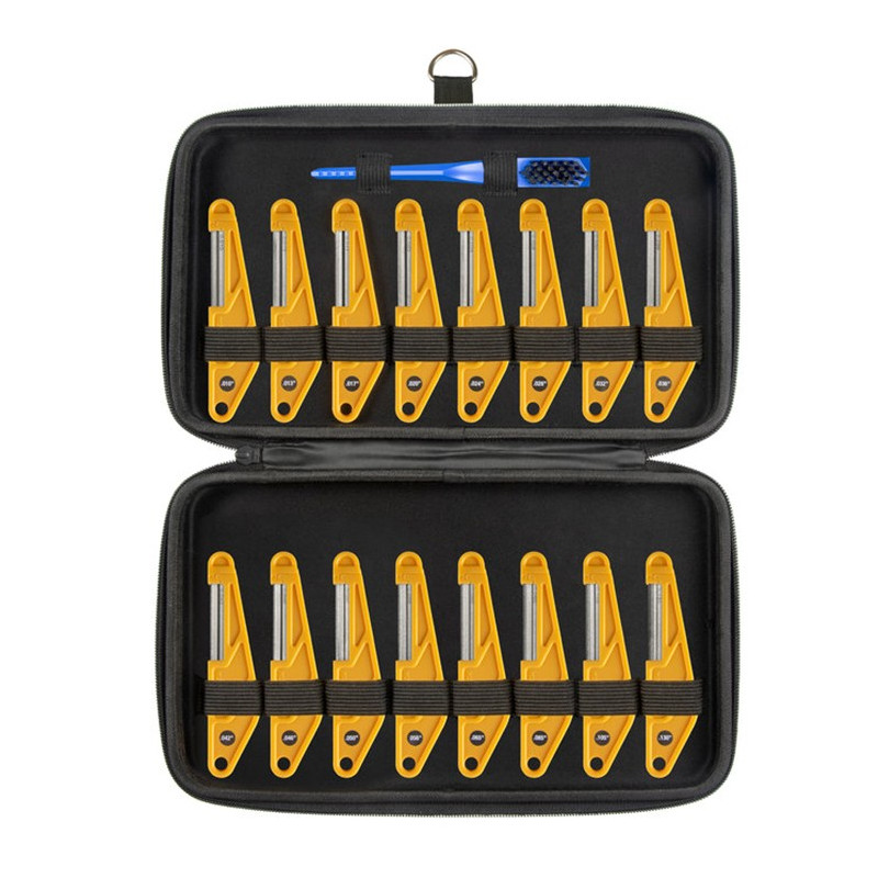 Diamond Coated Nut File Complete Set 16pcs, spazzo