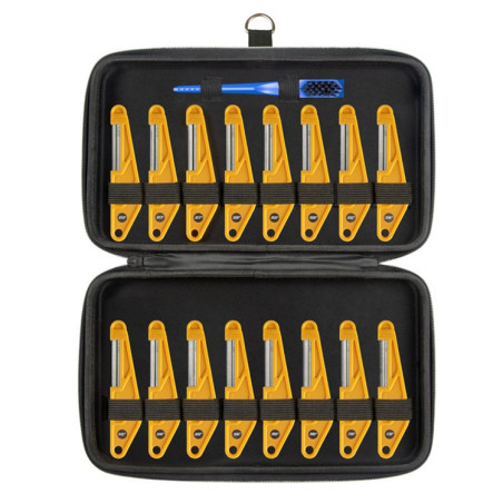 Diamond Coated Nut File Complete Set 16pcs, spazzo