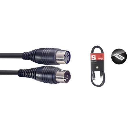 Cavo midi 2m 1xDin(5pin) M/1xDin(5pin) F