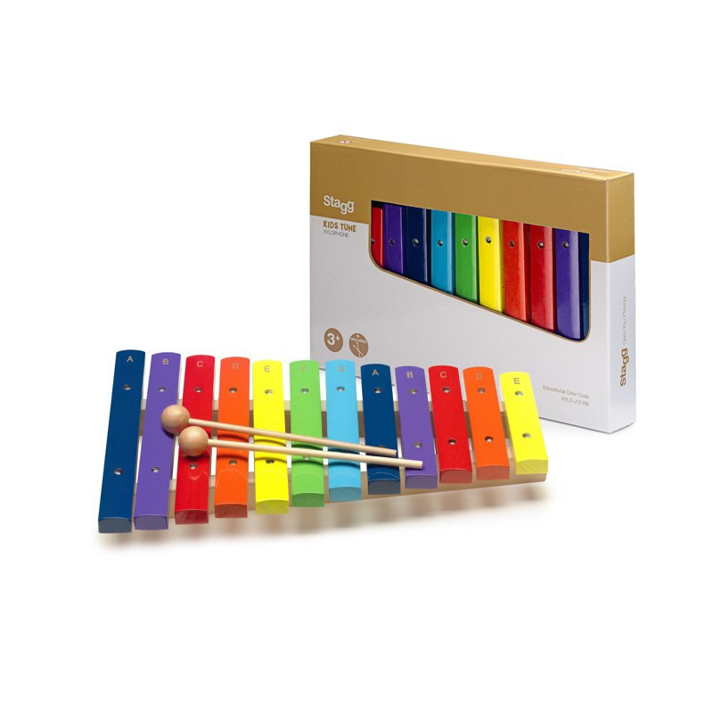 Xilofono a 12 tasti colorati