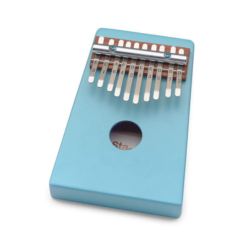 Kalimba 10 chiavi in basswood blu
