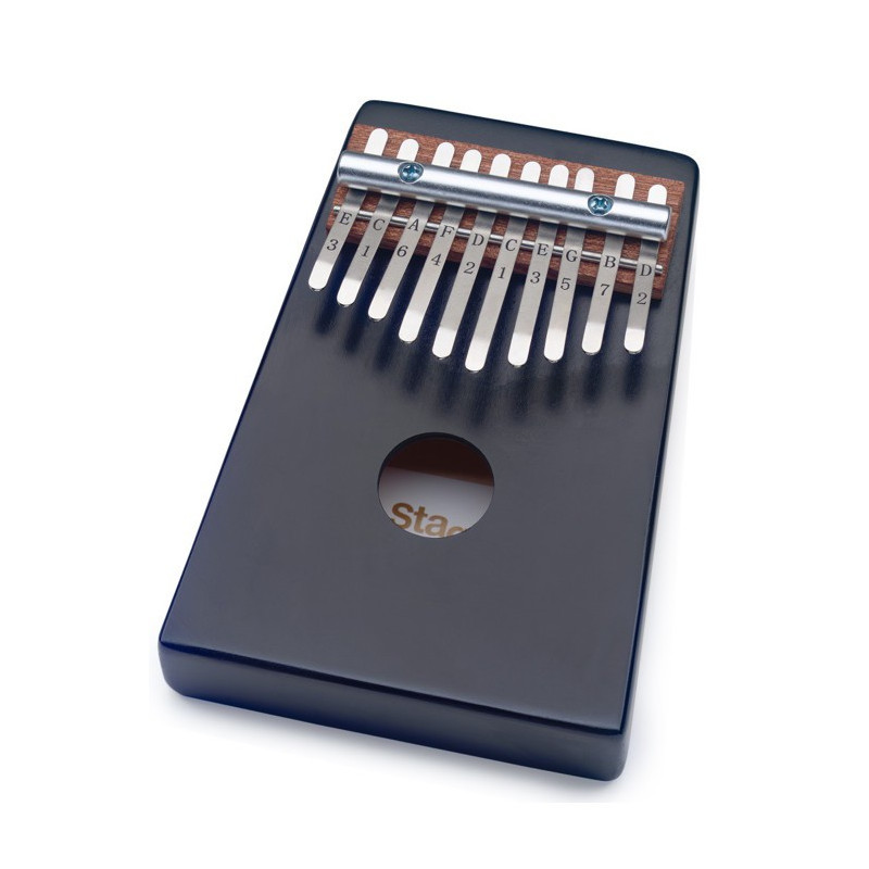 Kalimba 10 chiavi in basswood nera