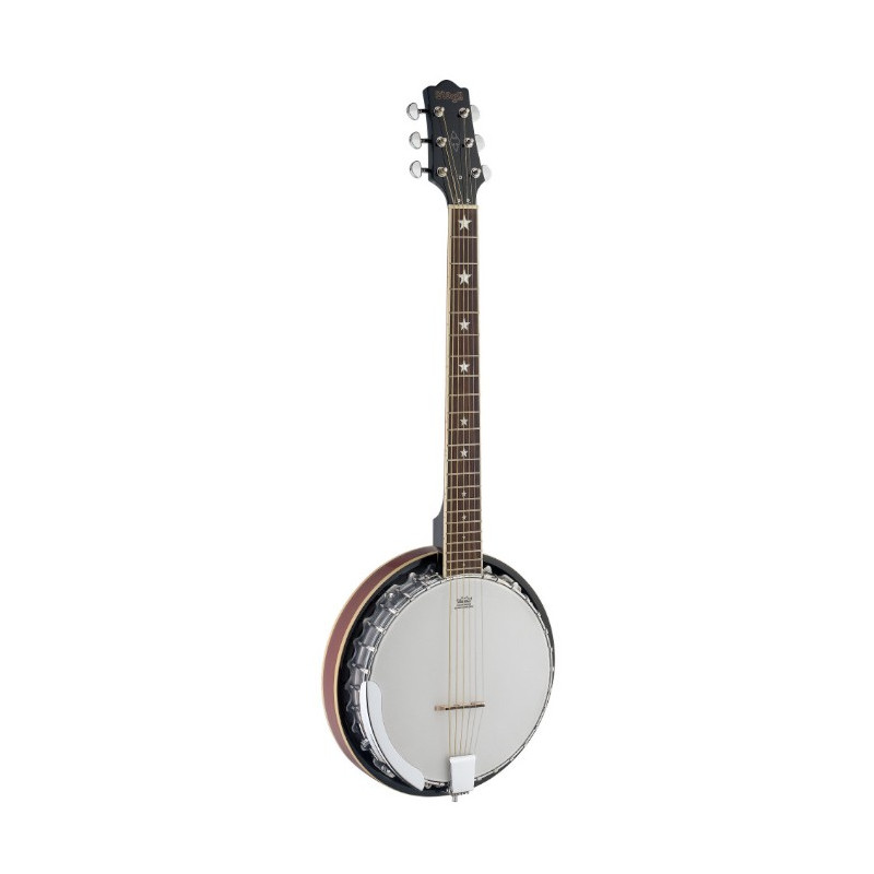 Banjo 6 corde cassa metallo 30 tiranti