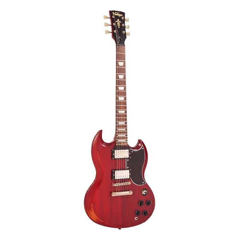 VS6 ICON Distressed Cherry Red