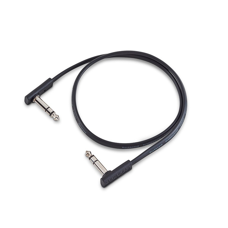 Flat Patch TRS Cable Black 60cm