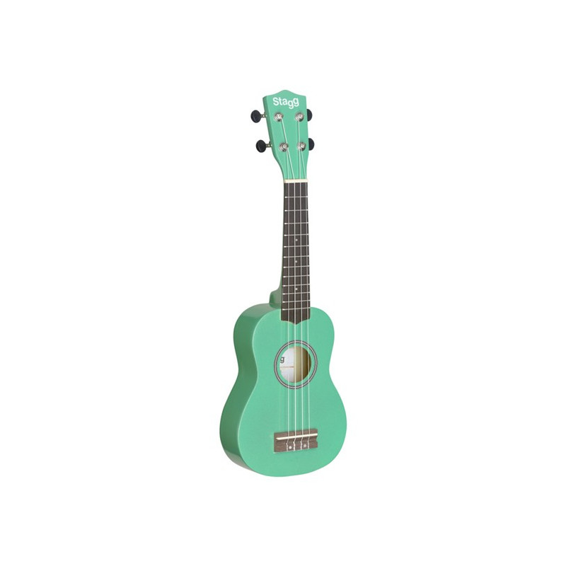 Ukulele soprano verde con borsa