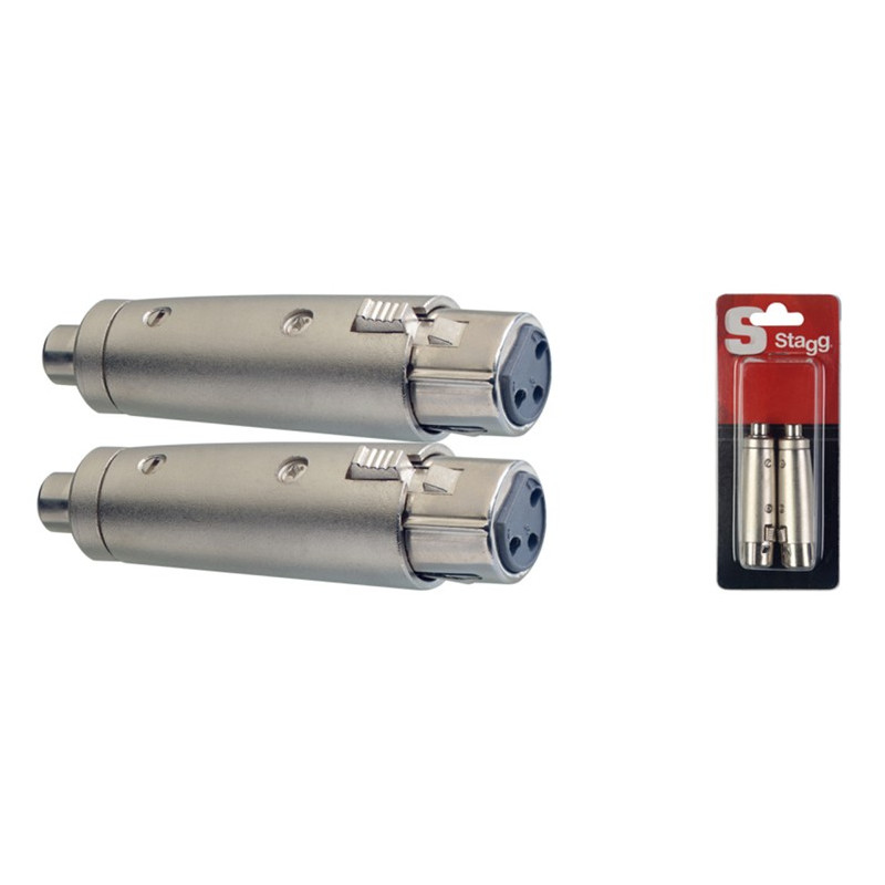 Adattatore 1xXlr F/1xRca F Cnf.2pcs