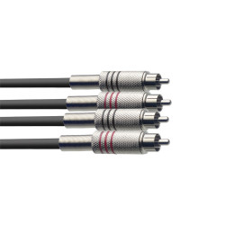 Cavo audio 2m 2xRca M/2xRca M