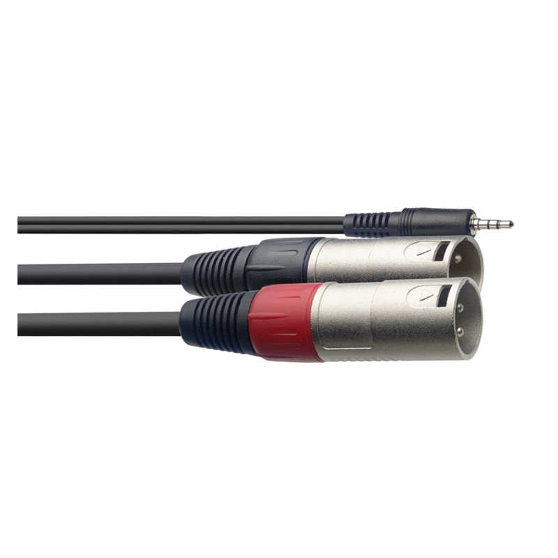 Cavo audio 3m 2xXlr M/Jack 3,5 M ST