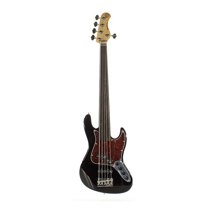 MetroExpress PJ Bass 5 Fretless Hybrid Black
